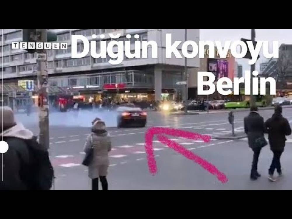 Բեռլինում թուրքական դրոշով մեքենաները խաչմերուկի կենտրոնում «դրիֆթ» են անում  (տեսանյութ)