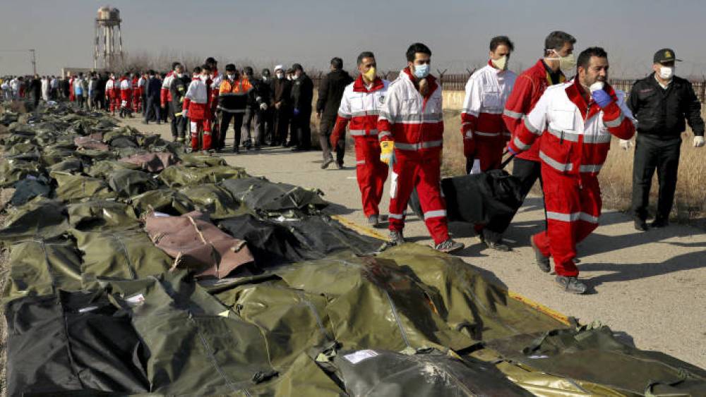 Իրանում ուկրաինական օդանավի վթարի զոհերի աճյունները տեղափոխել են Ուկրաինա