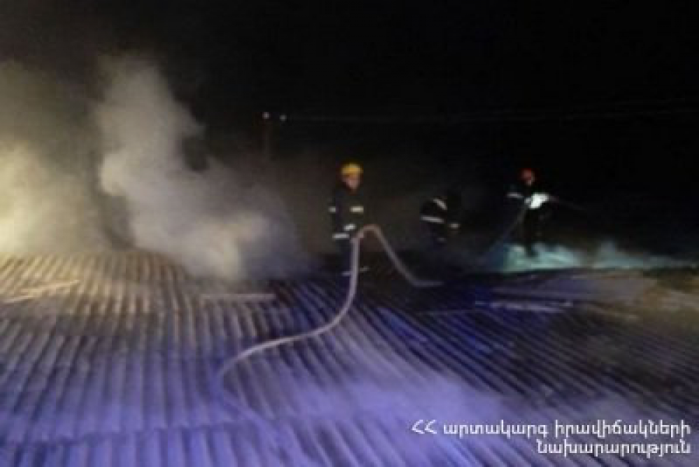 Ջրարփի գյուղում անասնագոմ է այրվել. 4 անասուններին հաջողվել է փրկել
