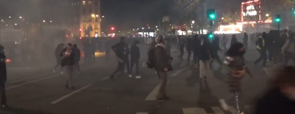 Փարիզում բախումներ են տեղի ունենում ցուցարարների և ոստիկանների միջև
