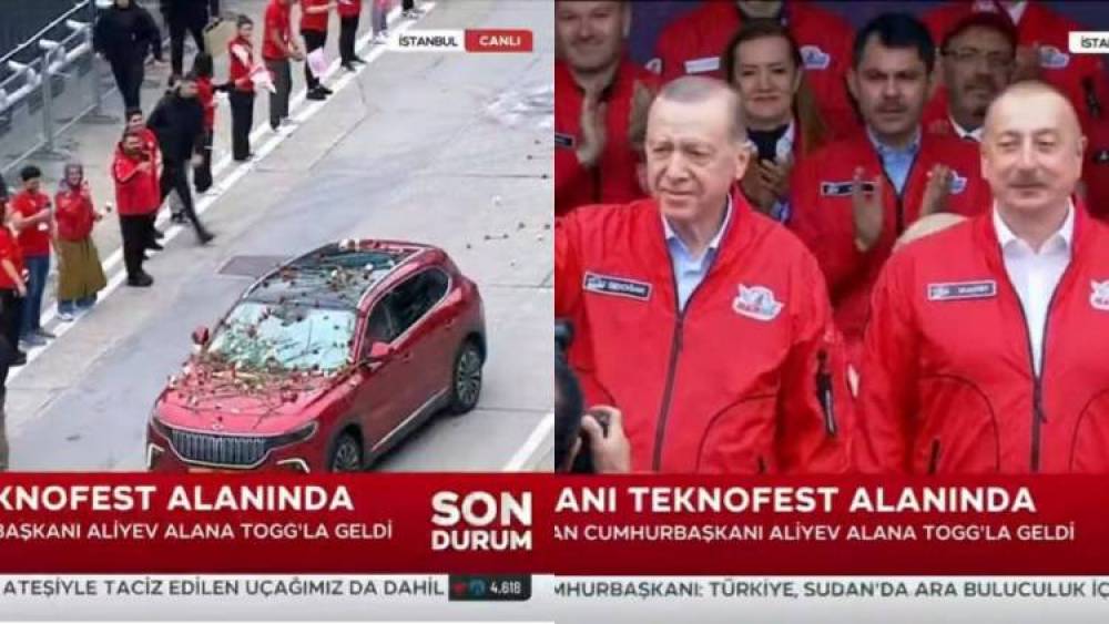 Էրդողանը Teknofest փառատոնին ժամանել է թուրքական Togg էլեկտրամեքենայով, որը վարել է Ալիևը (լուսանկարներ, տեսանյութեր)