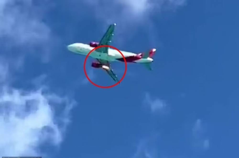 Կոլումբիայում տեսախցիկը ֆիքսել է՝ ինչպես է 184 ուղևոր տեղափոխող օդանավի շարժիչը բռնկվում երկնքում (տեսանյութ)