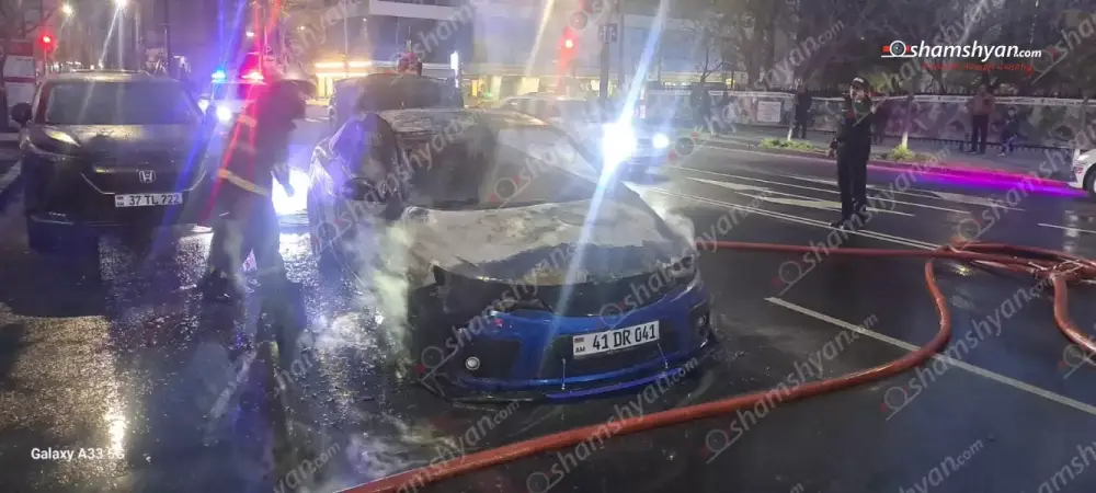 Երևանում հրդեհ է բռնկվել «Kia Forte»-ում. տnւժածներ չկան