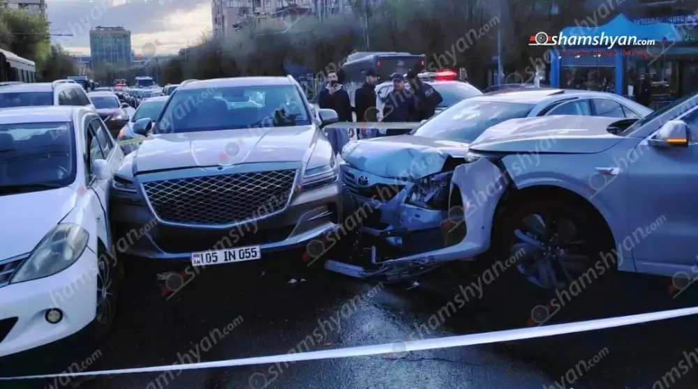 Շղթայական ավտովթար՝ Երևանում. վիրավորներ կան