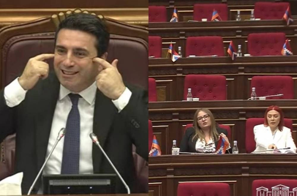 «Նենց եք ժպտում, ես զարմացած եմ, ամոթ է էլի». Ալեն Սիմոնյանը՝ Քրիստինե Վարդանյանին
