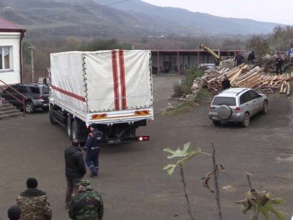 ՌԴ ԱԻՆ-ը Լեռնային Ղարաբաղ տեղափոխված մարդասիրական օգնությունը հասցրել է հասցեատերերին