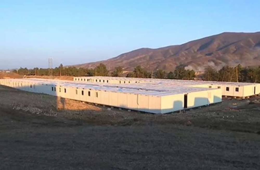 Ստեփանակերտում ավարտվել է ռուս խաղաղապահների համար բլոկ-մոդուլային քաղաքի շինարարությունը․ ՌԴ ՊՆ