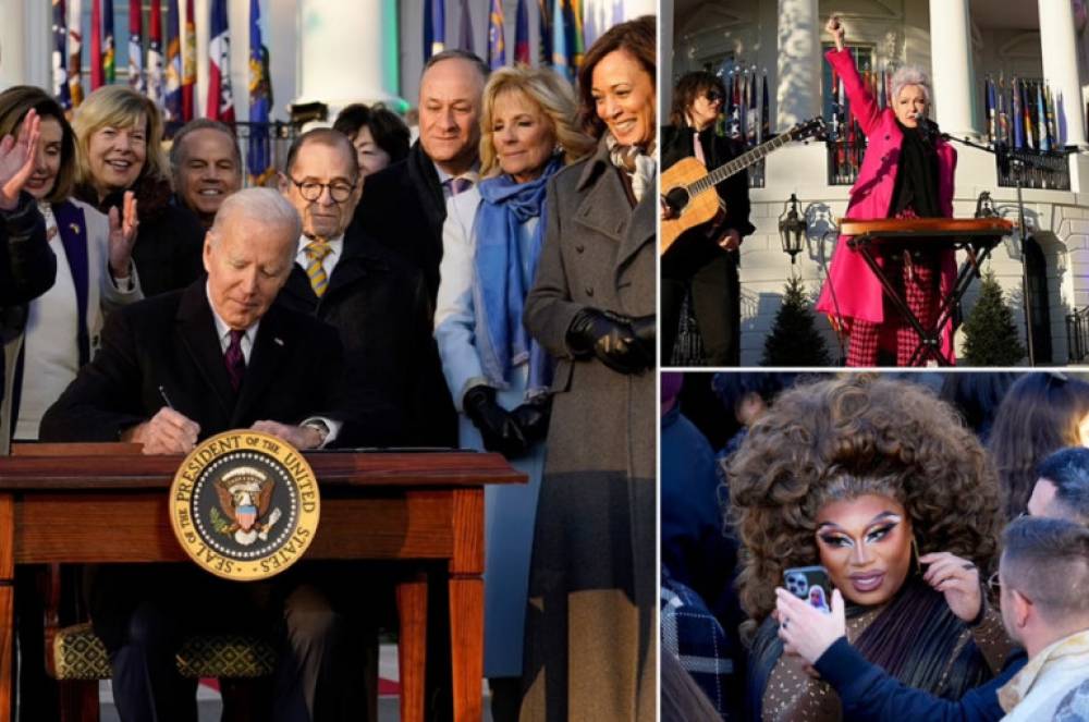 «Սերը սեր է». Բայդենը ստորագրել է միասեռ ամուսնությունների ճանաչման օրենքը և հայտարարել տրանսգենդեր երեխաների պաշտպանության անհրաժեշտության մասին (լուսանկարներ)