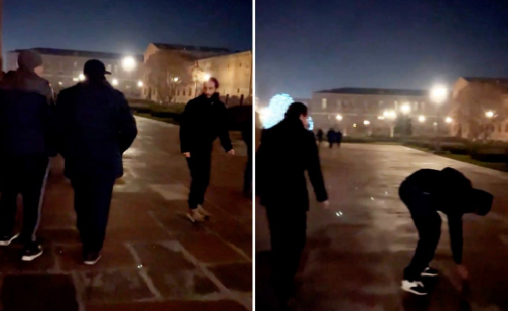 Քաղաքացիները մաքրում եմ Մայր Տաճարի բակը․ տիրադավերի այցից հետո լարված իրավիճակ էր ստեղծվել