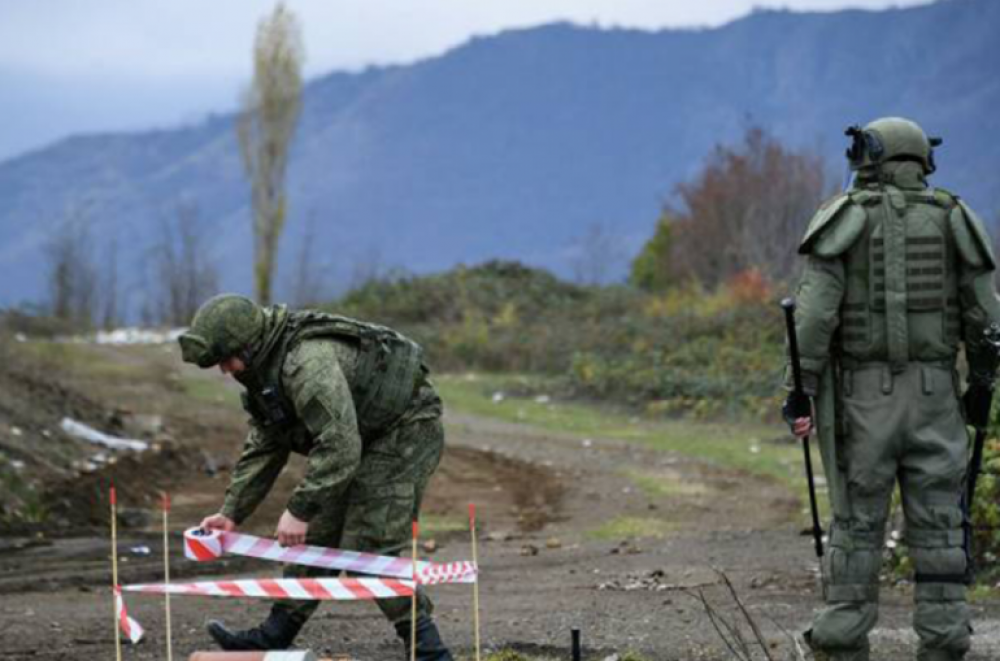 Նոյեմբերի 23-ից ի վեր ԼՂ-ում չպայթած զինամթերքից մաքրվել է 1519 հա տարածք, հայտնաբերվել և վնասազերծվել է 24 942 պայթյունավտանգ առարկա. ՌԴ ՊՆ