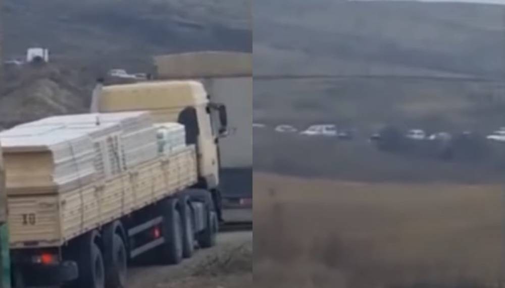 Մարտակերտի շրջանի բնակիչները փակել են ադրբեջանական ռազմական տեխնիկայի շարասյան ճանապարհը