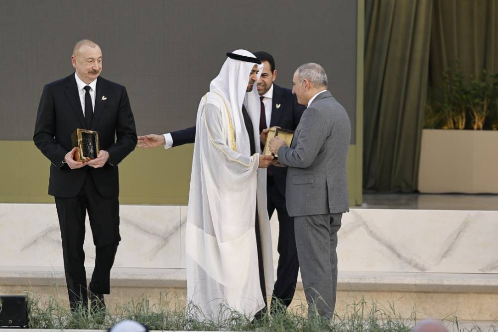 «Զայեդ»-ի մրցանակային ֆոնդը Փաշինյանը կիսել է Ալիևի հետ