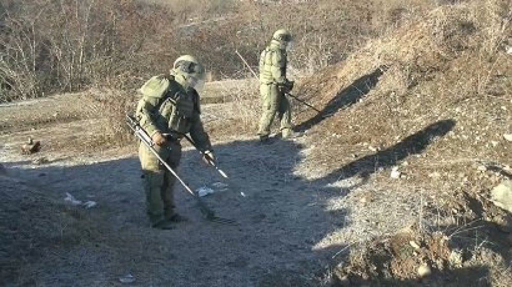 Լեռնային Ղարաբաղում ռուս խաղաղապահներն ականազերծել են 400 հեկտարից ավելի տարածք