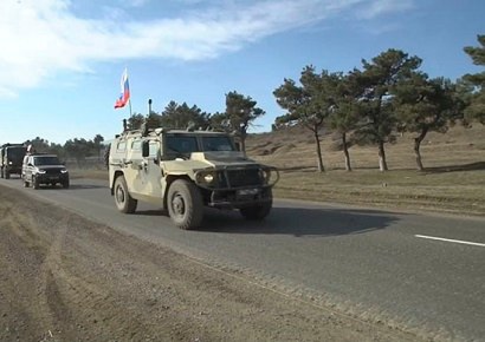 Խաղաղապահները սկսել են երթով շարժվել դեպի ռուս-թուրքական դիտորդական կենտրոնի տեղակայման տարածք Ղարաբաղում