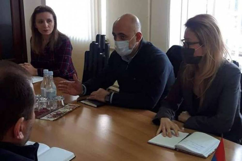 Մանե Թանդիլյանը հանդիպել է «Զինծառայողների ապահովագրության հիմնադրամ»-ի տնօրեն Վարուժան Ավետիքյանի հետ