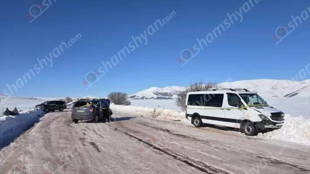 Մերկասառույցի պատճառով խոշոր ավտովթար է տեղի ունեցել․ վիրավորներ կան