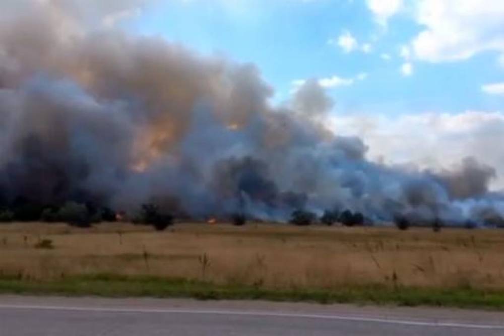 Ղրիմի հրաձգարանում հրդեհ է բռնվել. այրվում է զինամթերքի պահեստը