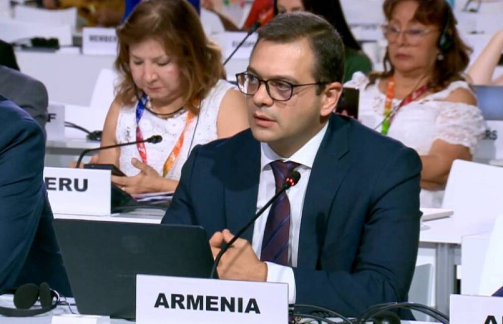 ԱԳ փոխնախարարը Սևիլիայում ներկայացրել է 2026-ին Երևանում կայանալիք COP17-ի անցկացման տեսլականը