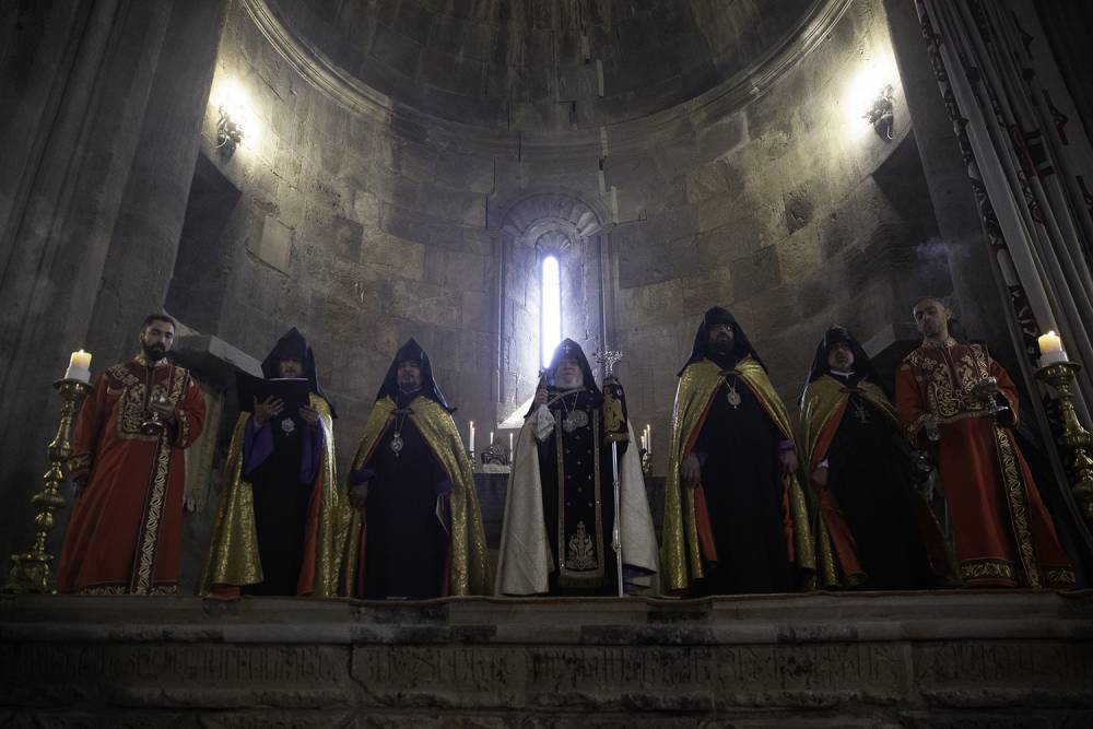 Գարեգին Բ–ն հայրապետական մաղթանք է կատարել Գանձասարի վանքում