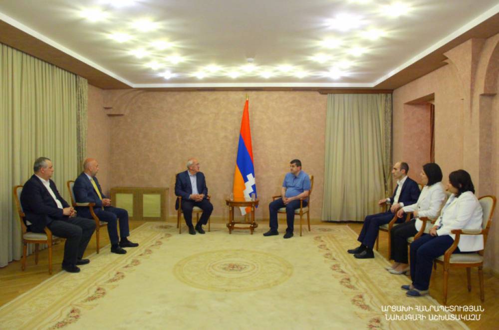 Արցախի նախագահն ընդունել է ՀԲԸՄ նախագահ Պերճ Սեդրակյանի գլխավորած պատվիրակությանը
