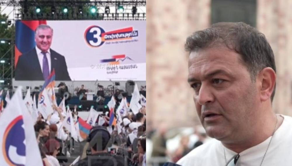 «Այն, ինչ որ կապված է մեր հողուջրի հետ, ինձ համար սուրբ է». Արսեն Սաֆարյանը` «Ուժեղ Հայաստան»-ի հանրահավաքին