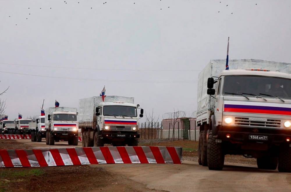 Ռուս խաղաղապահների ուղեկցությամբ՝ 130 տոննա հումանիտար բեռ տեղափոխող 7-րդ շարասյունն է հասել Քարվաճառ