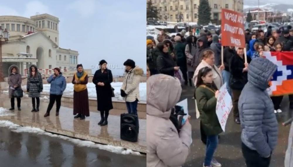 Արցախցիները խաղաղ ակցիա են իրականացրել Ստեփանակերտում