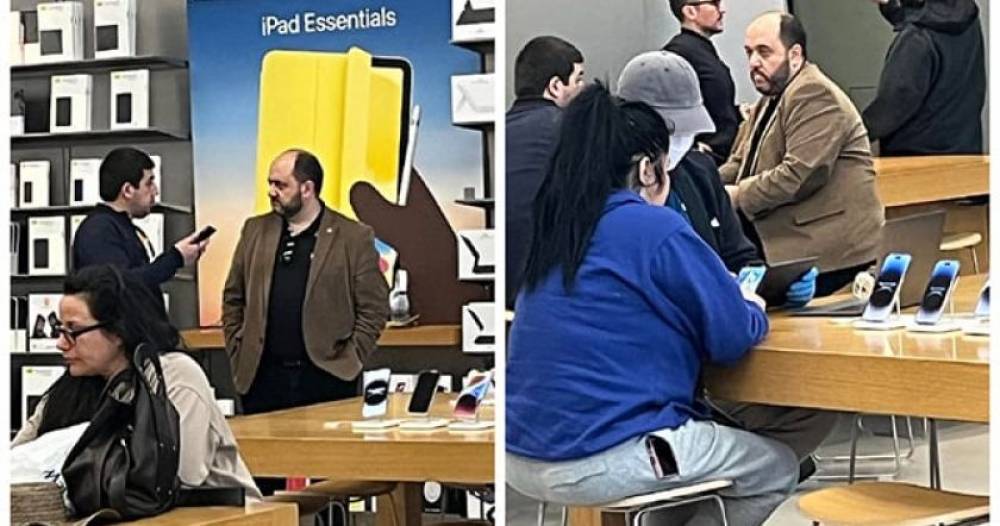 Գլենդելի Iphone-ի խանութում երիտասարդները կոչերով հարձակվել են Արայիկ Հարությունյանի վրա (Photo)168.am