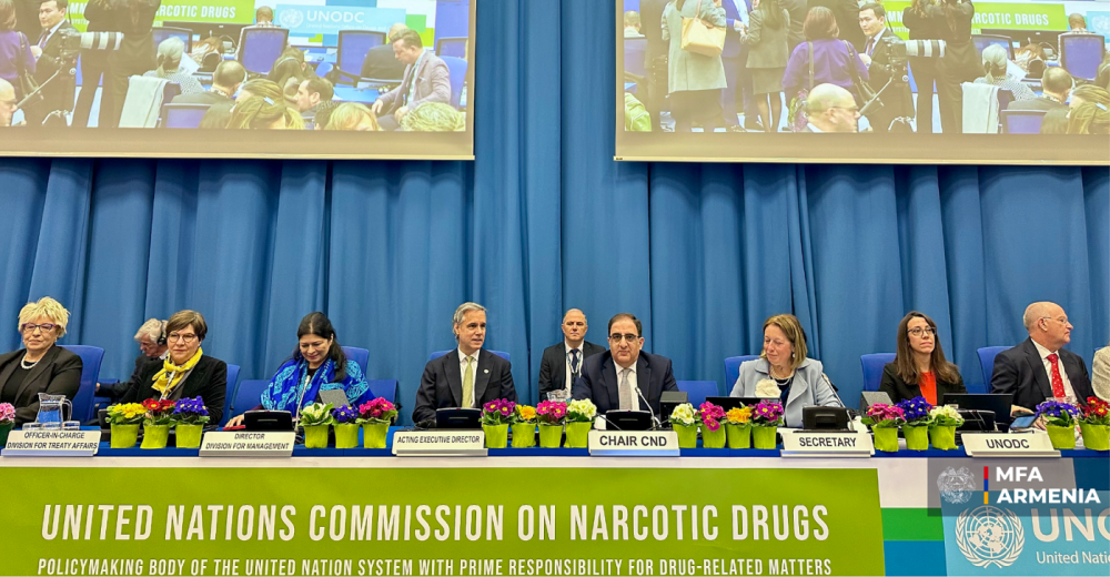 Հայաստանի նախագահությամբ մեկնարկել է ՄԱԿ Թմրամիջոցների հարցերով հանձնաժողովի նստաշրջանը