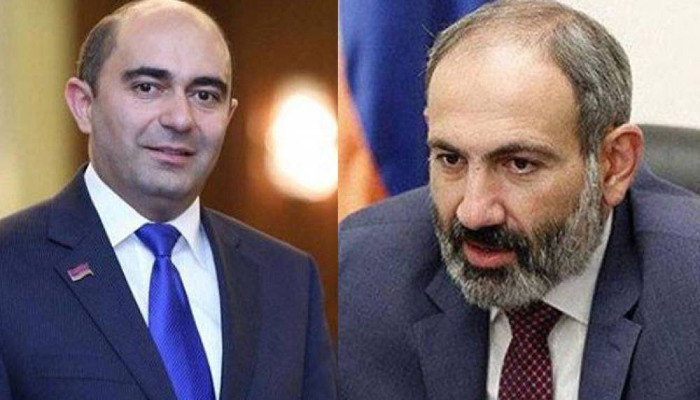 Նիկոլ Փաշինյանն ու Էդմոն Մարուքյանը հանդիպել են ԱԺ-ում  (տեսանյութ)
