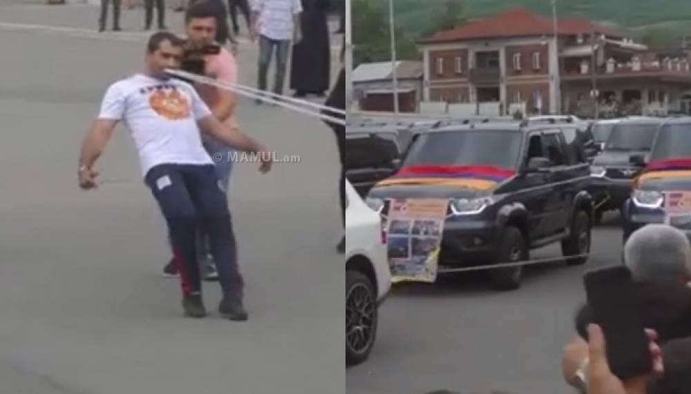 Քաշել 35 մեքենա՝ ատամներով. նոր ռեկորդ Ստեփանակերտում