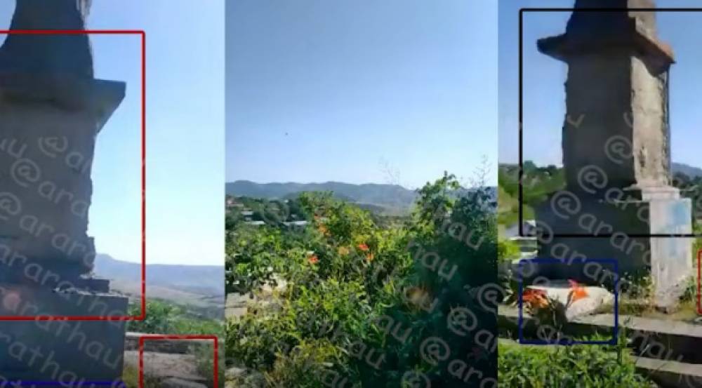 Ադրբեջանցիները Ավետարանոց գյուղում ոչնչացրել են Հայրենական պատերազմի զոհերին նվիրված հուշարձանը (տեսանյութ)