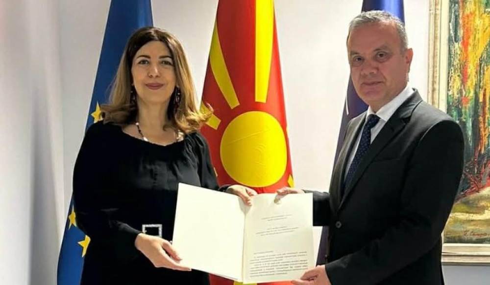 Դեսպան Համբարձումյանը իր հավատարմագրերի պատճենն է հանձնել Հյուսիսային Մակեդոնիայի փոխնախարարին