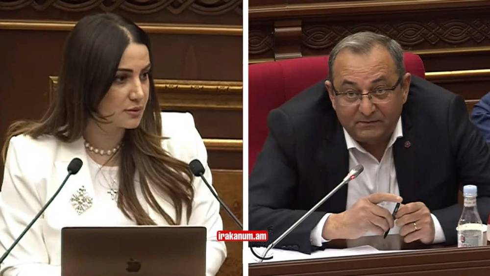 Արծվիկ Մինասյանը նեղը գցեց Արուսյակ Մանավազյանին. թեժ բանավեճ ԱԺ-ում