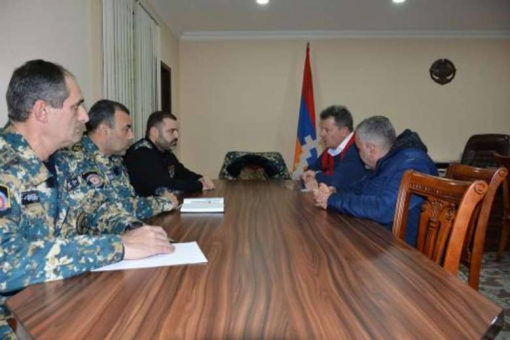 ԱԻ պետական ծառայության տնօրեն գեներալ-մայոր Կարեն Սարգսյանն այսօր ընդունել է Արցախում ԿԽՄԿ առաքելության ներկայացուցիչներին