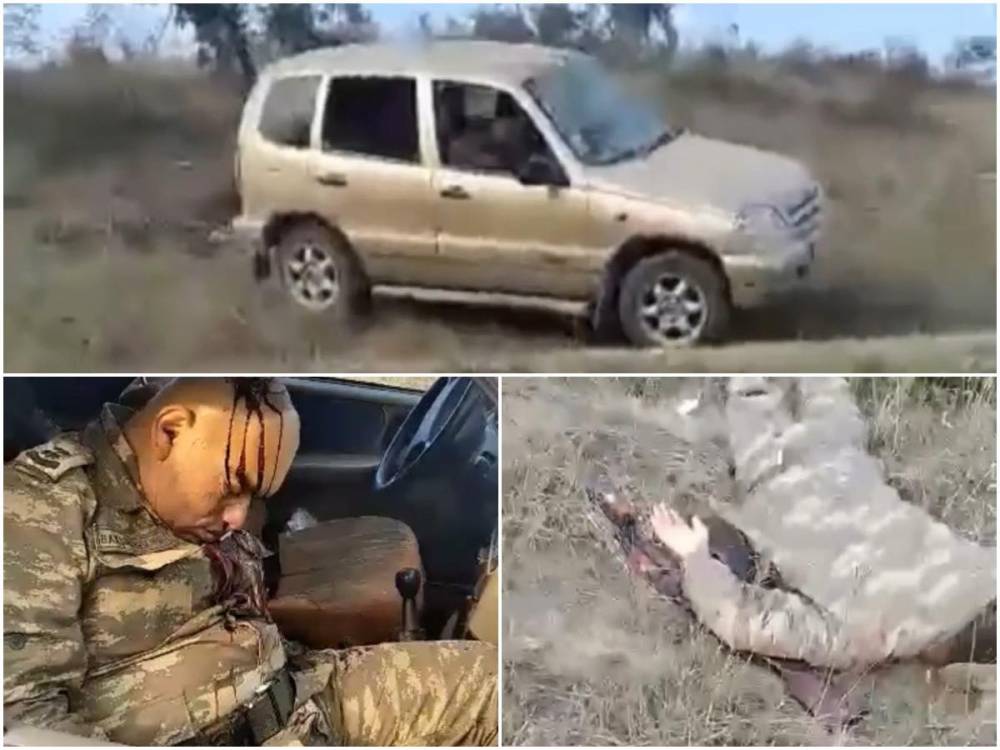 Ադրբեջանի ՁՈւ փոխգնդապետ Գարիբ Բախշալիևի ոչնչացման ամբողջական կադրերը (տեսանյութ 21+)