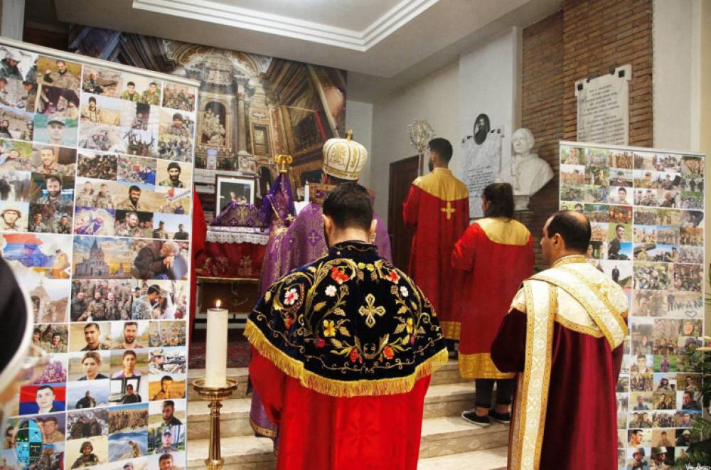 Հռոմի Ս․ Նիկողայոս եկեղեցում մատուցվել է պատարագ` ի հիշատակ արցախյան պատերազմում նահատակվածների