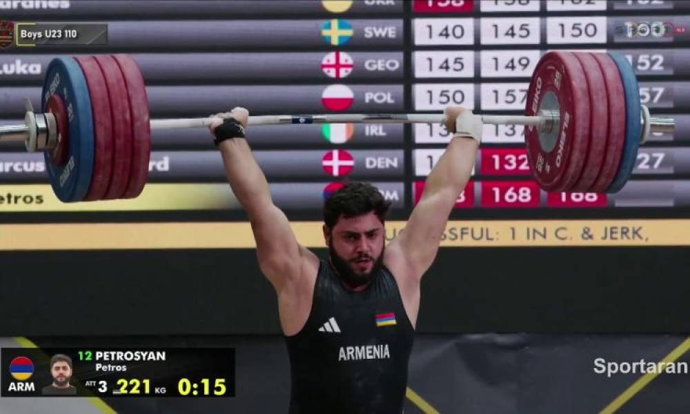 Ծանրորդ Գարիկ Կարապետյանը հռչակվել է Եվրոպայի չեմպիոն (տեսանյութ)