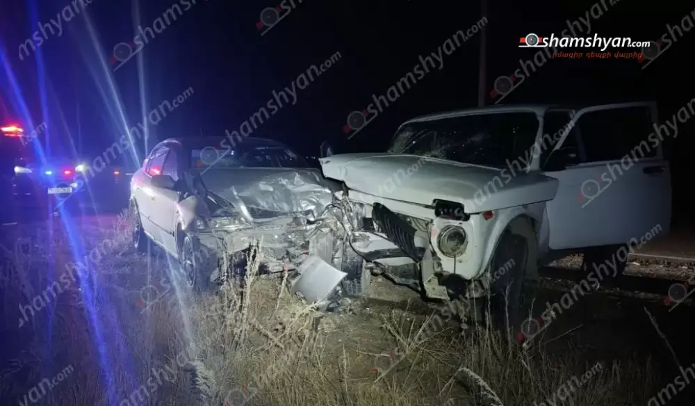 Ճակատ-ճակատի բախվել են համագյուղացիների «Opel Astra»-ն և «ՎԱԶ 2121»-ը․ կա վիրավոր