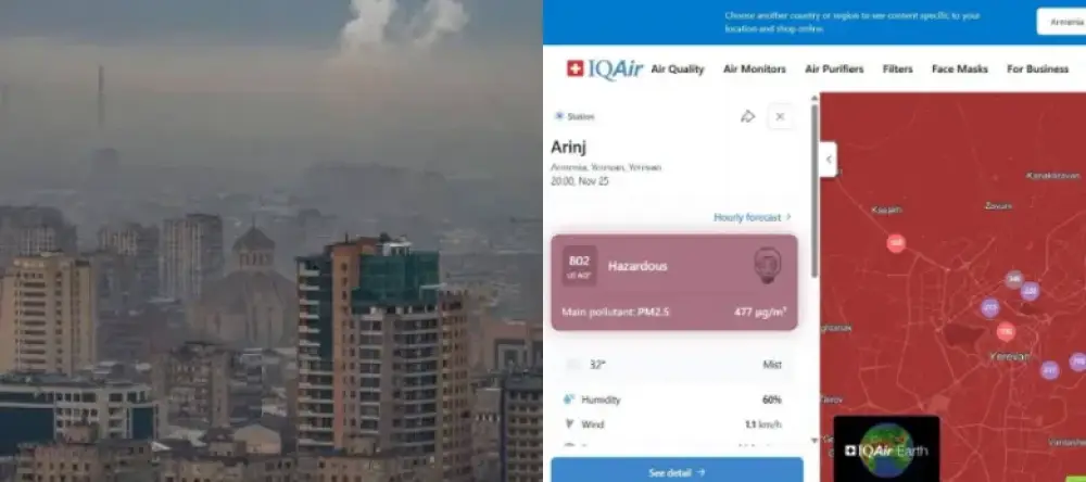 Երևանում օդի աղտոտվածությունը մոտեցել է կենսաբանական աղետի շեմին․ Սամվել ֆարմանյան