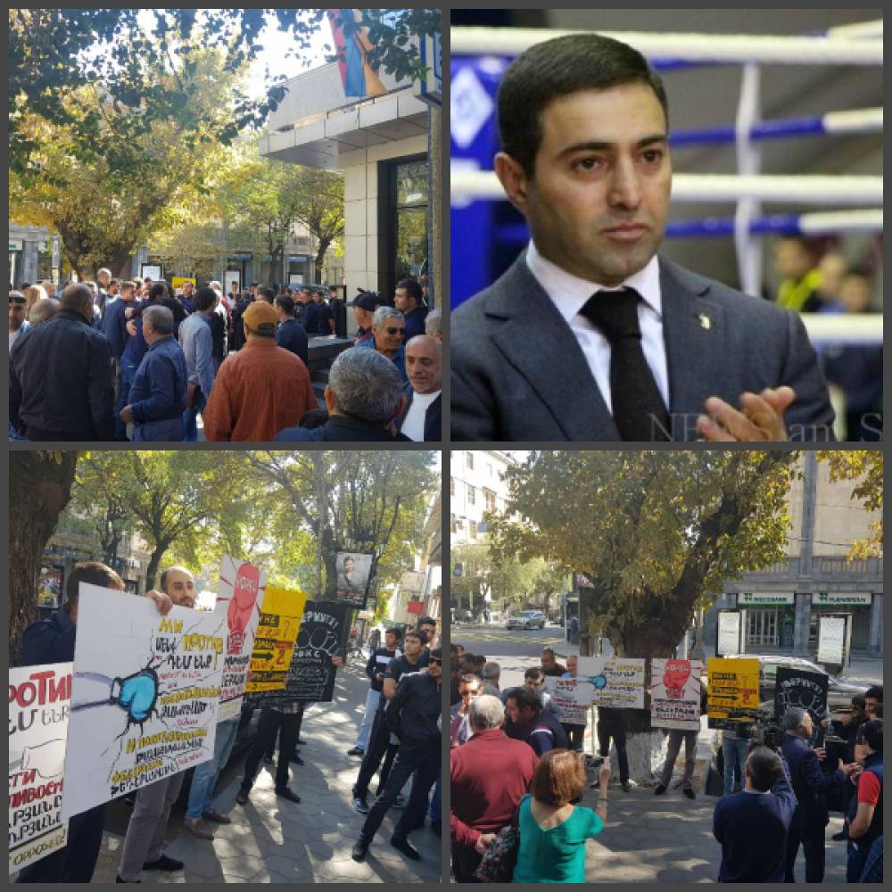 Բողոքի ակցիա Սպորտի նախարարության դիմաց․ պահանջում են ֆեդերացիայի նախագահի նոր ընտրություն (տեսանյութ)