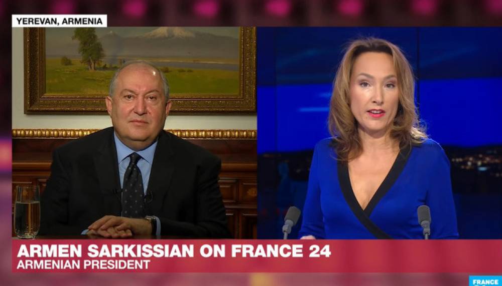 Ե՞րբ է միջազգային հանրությունը ճնշում գործադրելու Թուրքիայի վրա. նախագահ Արմեն Սարգսյանը` France 24-ին