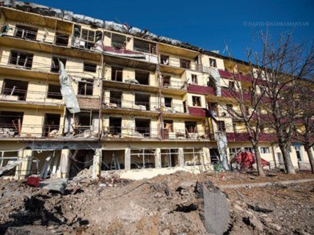 Շուշիի՝ այսօրվա հրթիռակոծության հետևանքները.լուսանկարներ