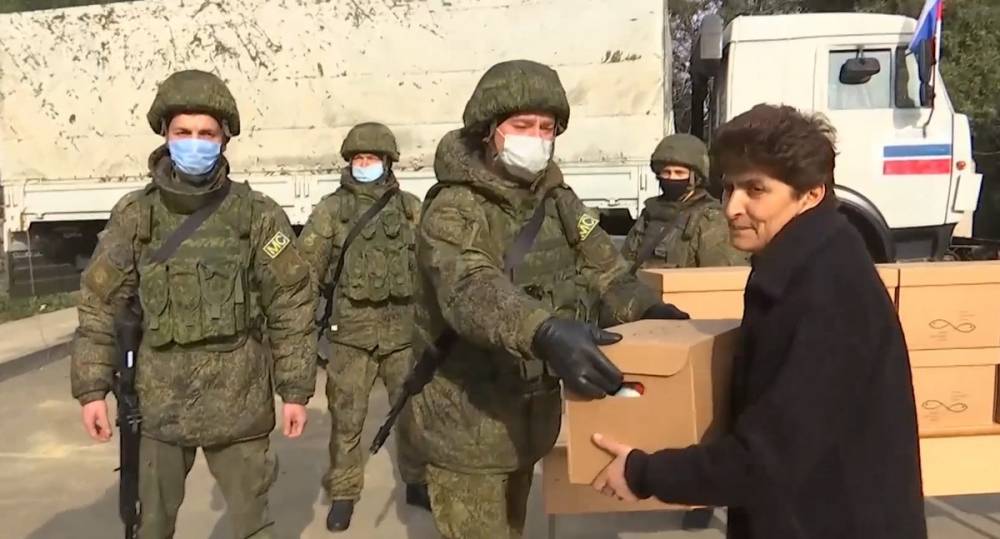 Ռուս խաղաղապահները 10 տոննա հումանիտար օգնություն են հասցրել արցախցիներին