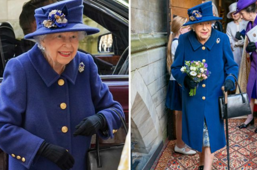 Մեծ Բրիտանիայի թագուհին առաջին անգամ հանրությանն է ներկայացել ձեռնափայտով (լուսանկարներ)