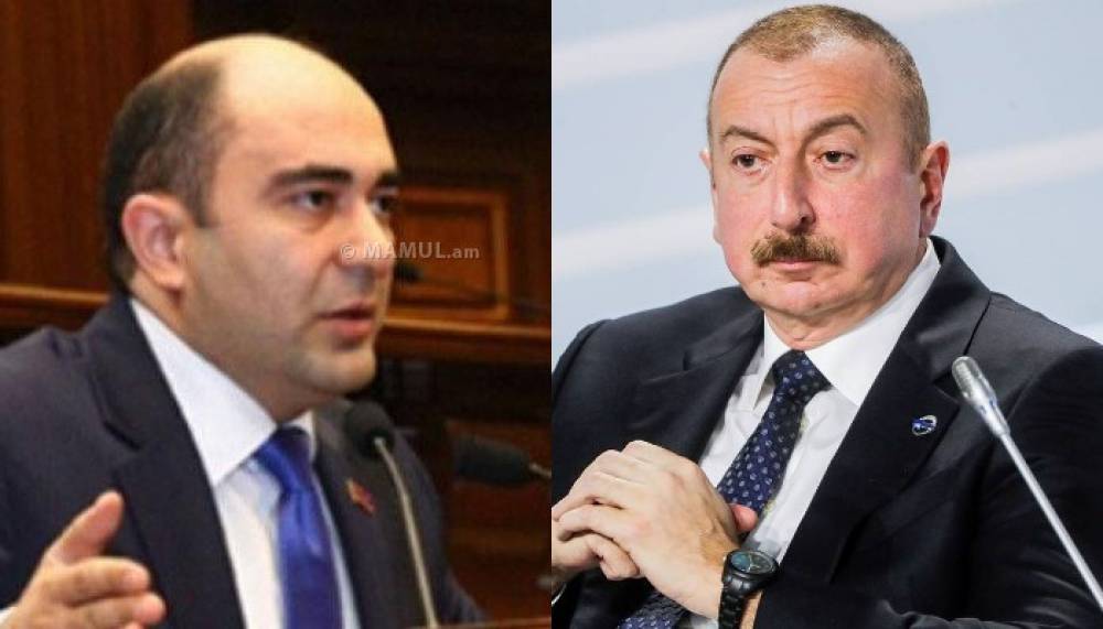 «Ալիևը հասկանում է, որ շատ բարդ կլինի ադրբեջանցիներին բնակեցնել Արցախում գրավված հայկական գյուղերում». Էդմոն Մարուքյան