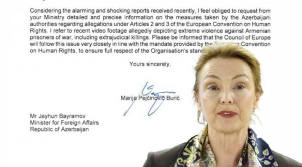 Եվրոպայի խորհուրդը ուշադրությամբ հետևում է հայ գերիների մահապատժի գործին. Բուրիչը՝ Բայրամովին