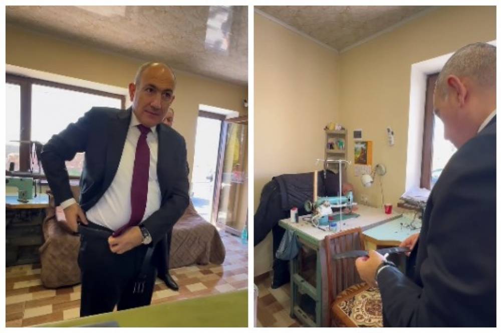 Էսքան նիհարել կլինի, հեծանիվ քշելուցա. Փաշինյանը դերձակին խնդրում է գոտին ձգել՝ նիհարել է (Տեսանյութ)