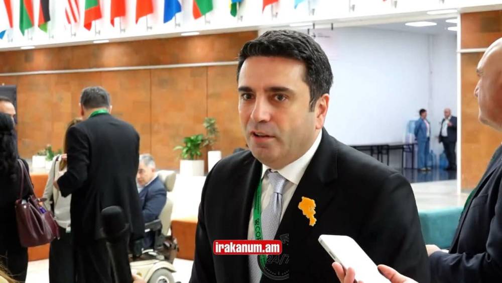 Ալեն Սիմոնյանին զանգահարեց Հաջիևը ճեպազրույցի ժամանակ
