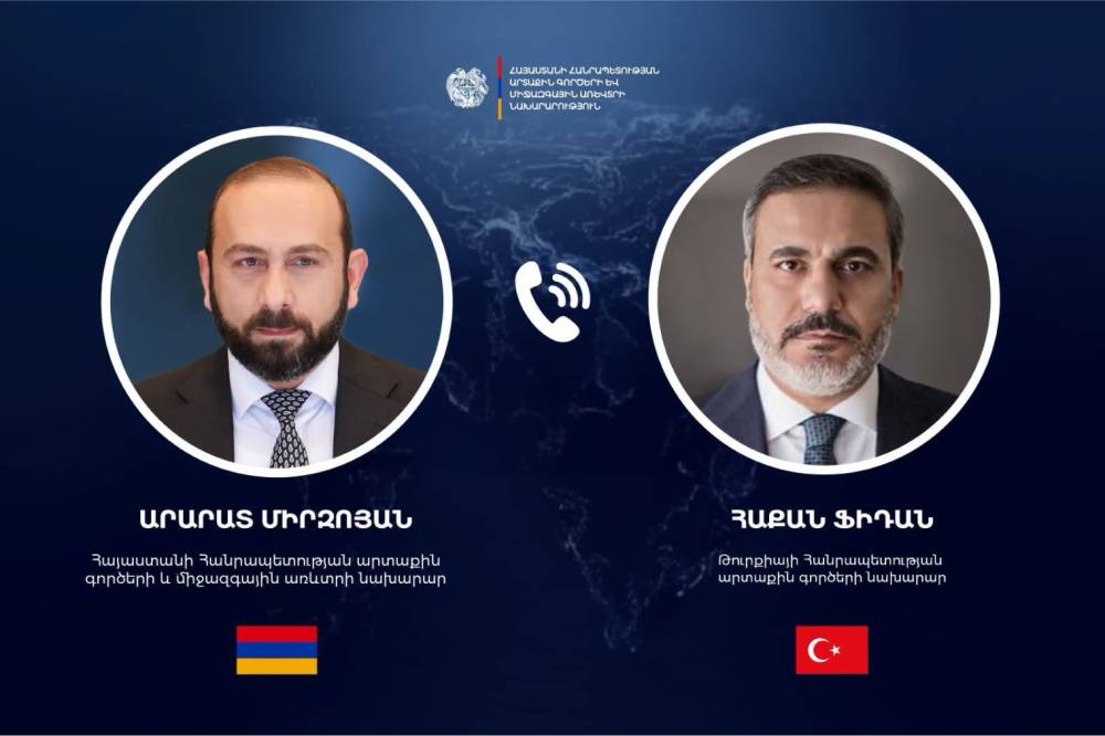 Արարատ Միրզոյանն ու Հաքան Ֆիդանը քննարկել են Հայաստան-Թուրքիա փոխգործակցության հարցեր